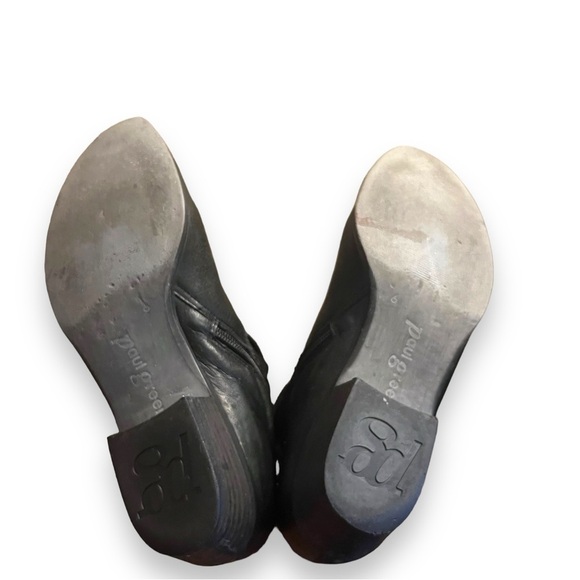 Paul Green Denver Belted Biker Black Leather Boot Black Women Size 8.5 US - Picture 9 of 10